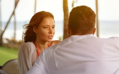 Young couple at vacation Stock Photos