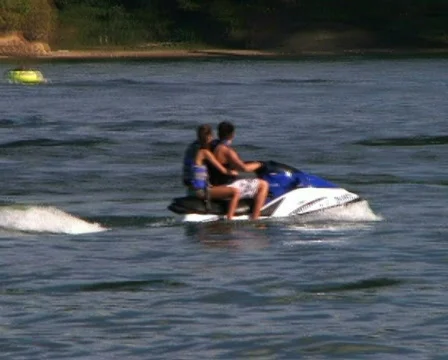 Young Couple on Waverunner  動画素材 135245