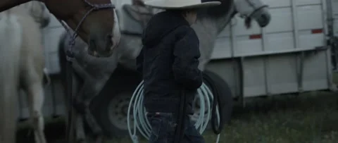 Young Cowboy Stock Footage 238406778