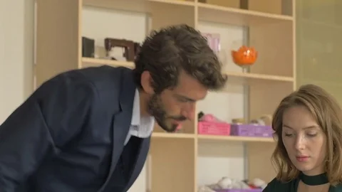 Young creative professionals discussing and sharing opinions. Stock-Footage 80467811