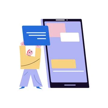 Young creative smiling man web designer working with web templates Stock Illustration