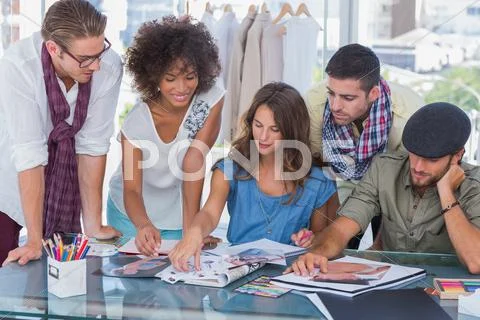 Young creative team working together Stock Photos