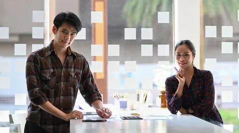 Young creative web developer working on development project for mobile Stockfoto's