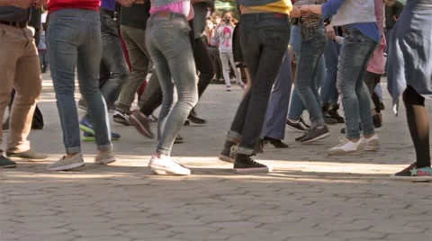 Young Crowd Dancing Stock Footage 62520173