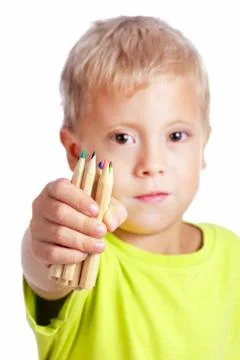Young cute boy Stock Photos