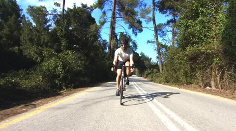 Young Cyclist In Action Video stock 50118279