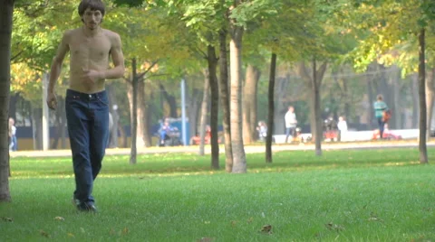 Young dancer in city park Stock Footage 68724326