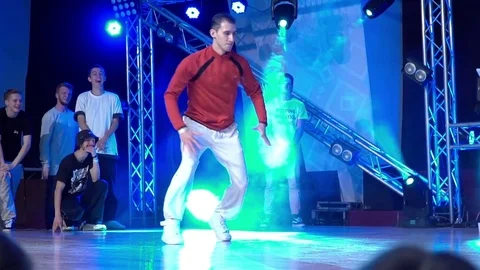 The young dancer dancing hip hop Stock Footage 70025954