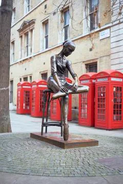 Young Dancer statue Stock Photos