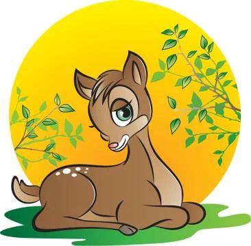 Young deer 스톡 일러스트