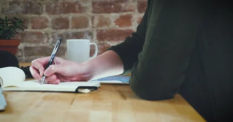 Young designer working on a creative project using the tablet Stock Footage 62240460