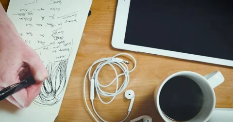 Young designer working on a creative project Stock Footage 62240823