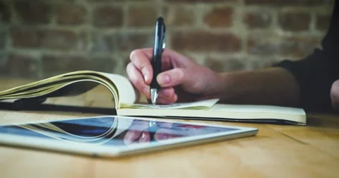 Young designer working on a creative project Stock Footage 62240946