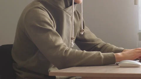 Young developer programmer concentrated on coding Stock Footage 102278828