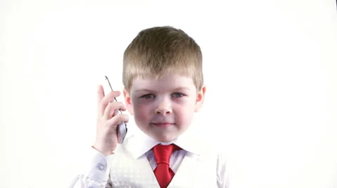 Young director communicates by phone 스톡 동영상 37204196