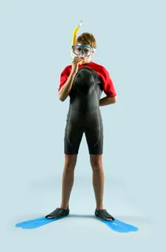 Young diver Stock Photos