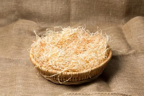 Young easter chicks in the nest Stock Photos