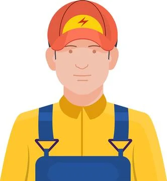 Young Electrician Stock Illustration