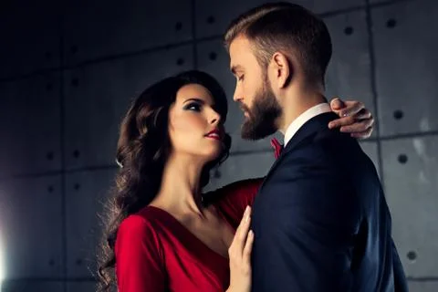 Young elegant couple 스톡 사진