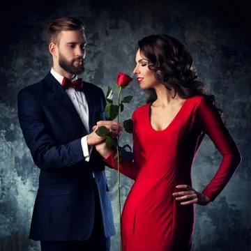 Young elegant couple 스톡 사진