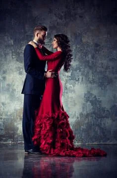 Young elegant couple Stock Photos