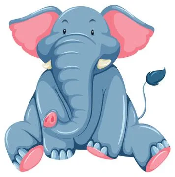 Young elephant Stock Illustration