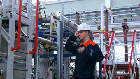 A young engineer does not feel confident in a new environment for the first day Stock Footage 214375737