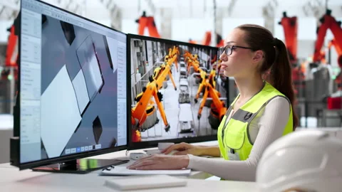 Young Engineer Inspects Electric Car Parts Stock Footage 344714098