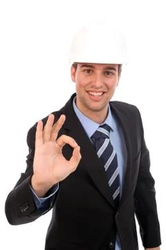 Young engineer posing Stock Photos