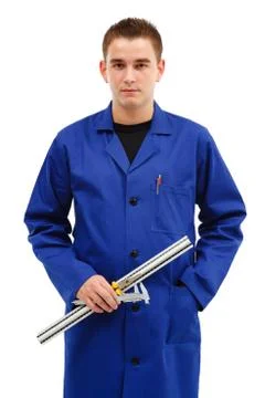 Young engineer with tools Stock Photos