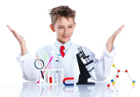 Young enthusiastic Chemist 写真素材