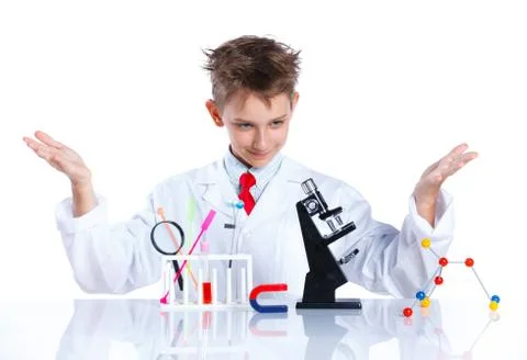 Young enthusiastic Chemist 写真素材
