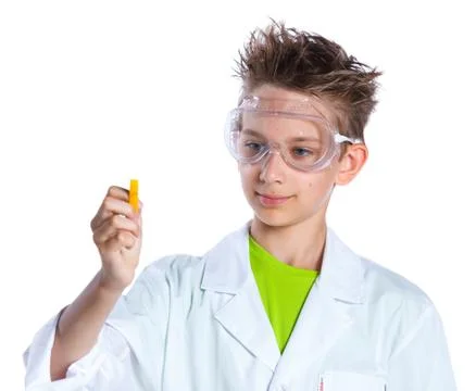 Young enthusiastic Chemist Фото