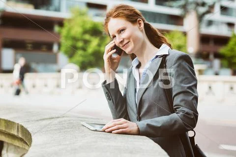 Young Entrepreneur On The Phone