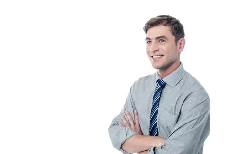 Young executive isolated on white Stock Photos