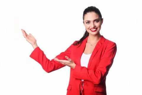 Young faemale coach. Stock Photos