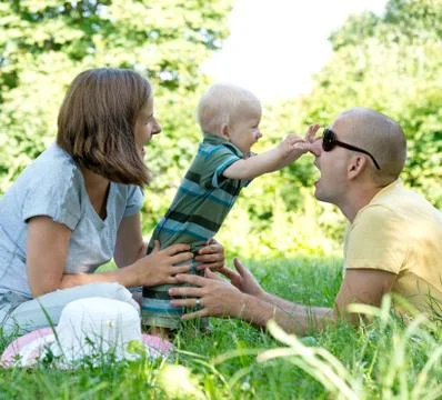 Young family Stock Photos