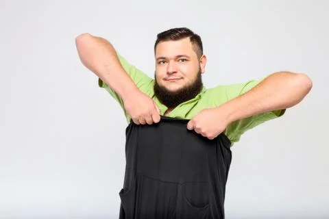 Young fat man Stock Photos