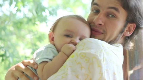 Young father and son Video stock 76167484
