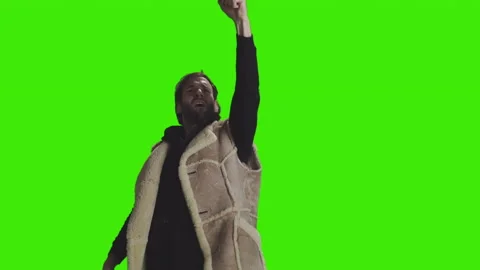 Young fellow protesting 스톡 동영상 172847573