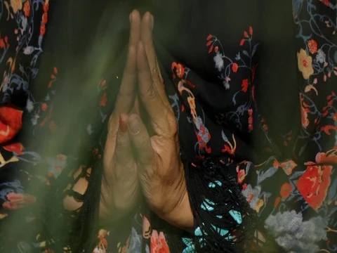 Young female colourful dress dancing summer day Stock Footage