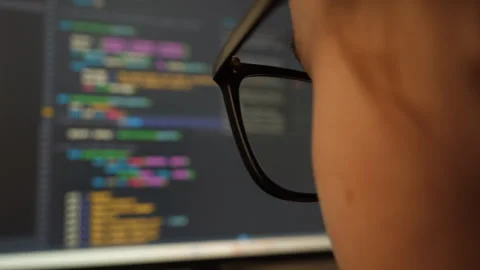 Young Female Programmer Works on Creating Neural Network. Software Develope.. Stock Footage 308047139