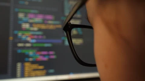 Young Female Programmer Works on Creating Neural Network. Software Develope.. Stock Footage 337792031