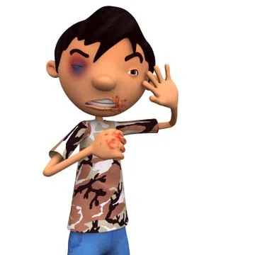 Young fighter Stock Illustration