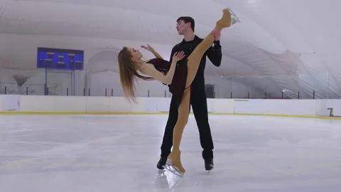 Young Figure Skating Stock Footage 148741618