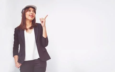 Young foreman thinking of plan, concept business Stock Photos