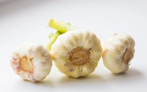 Young garlic Stock Photos