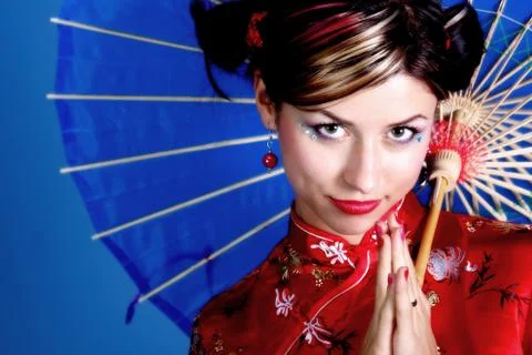 Young geisha Stock Photos