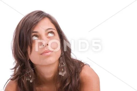 Young girl, full of dreams Stock Photos