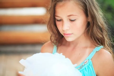 Young girl in nature Stock Photos
